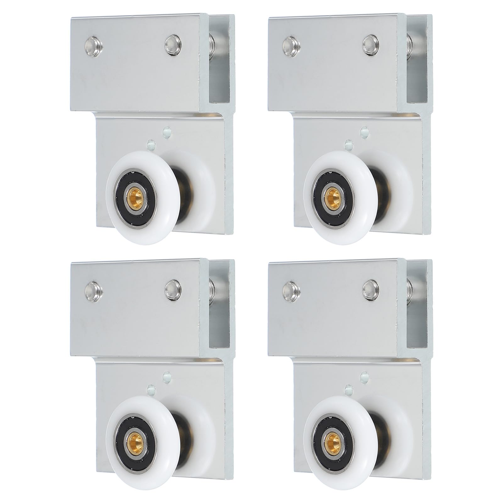 Roulettes de douche en alliage d'aluminium 26mm mécanisme de haute précision bord plat
