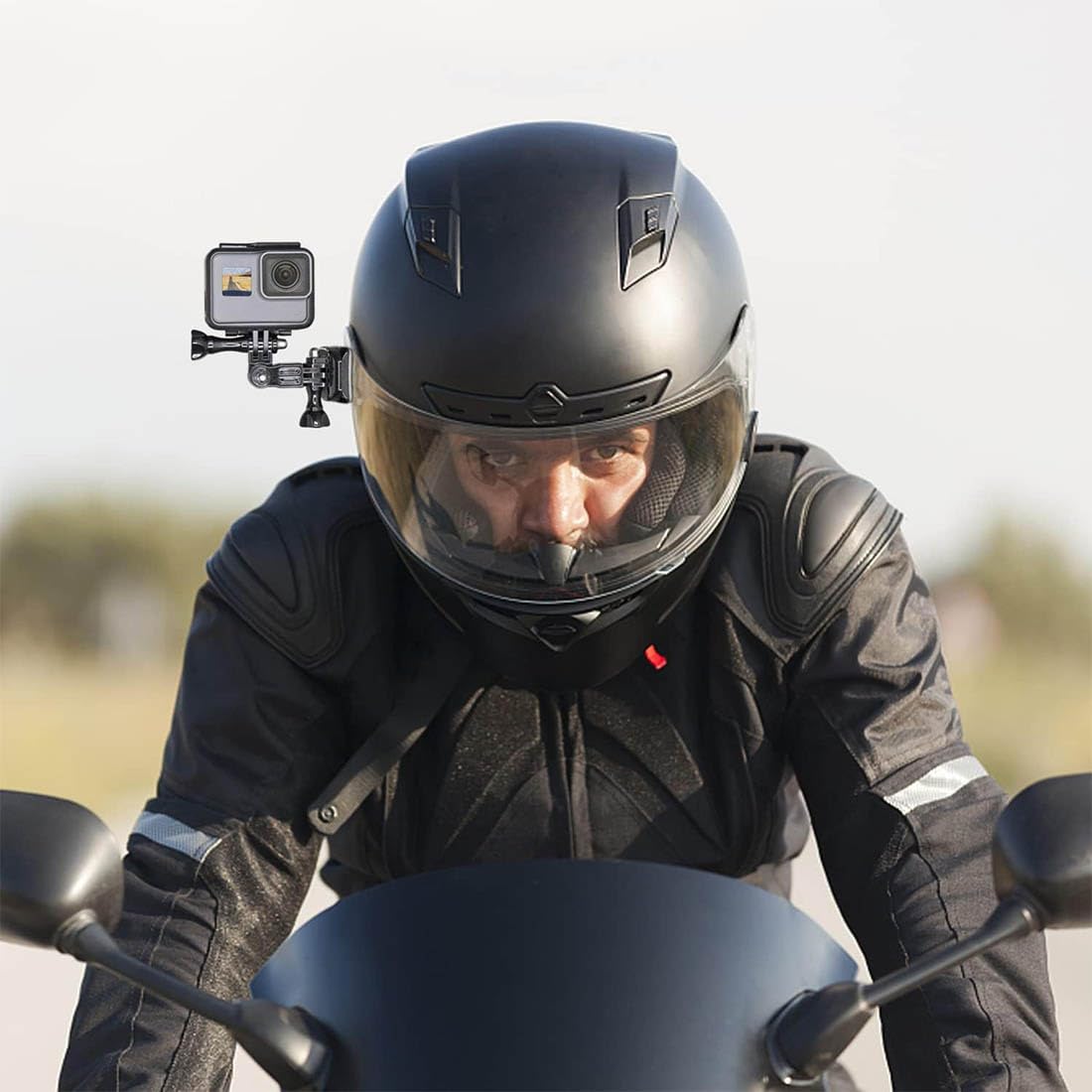Brazo giratorio ajustable para cámara acción,accesorios montaje GoPro para GoPro Hero 10,9,8,7,6,5,Xiaomi, Fusion,DJI Osmo,SJCAM, soporte para casco motocicleta GoPro Pole (16 piezas)