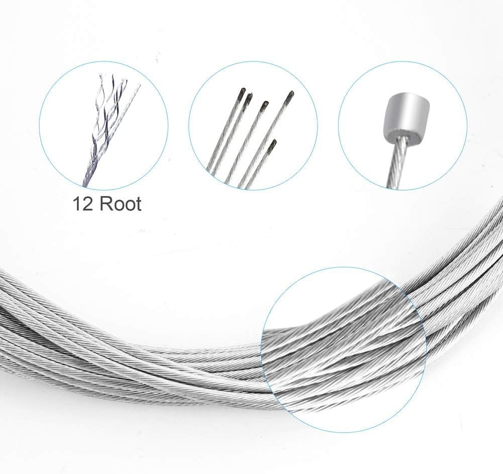 Aruvia Bicycle Gear Shifter Inner Wire Set (10 Pcs) | 82 Inch Long | Universal Fit | Durable, Smooth, Oxidation-Resistant Gear Cable for Mountain, City, and Common Bikes | Stainless Steel 4