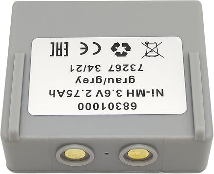 68301000 Battery 2750mAh 3.6V Rechargeable Compatible with Hetronic 68300900 683 00900 Battery Remote Control Battery Gray