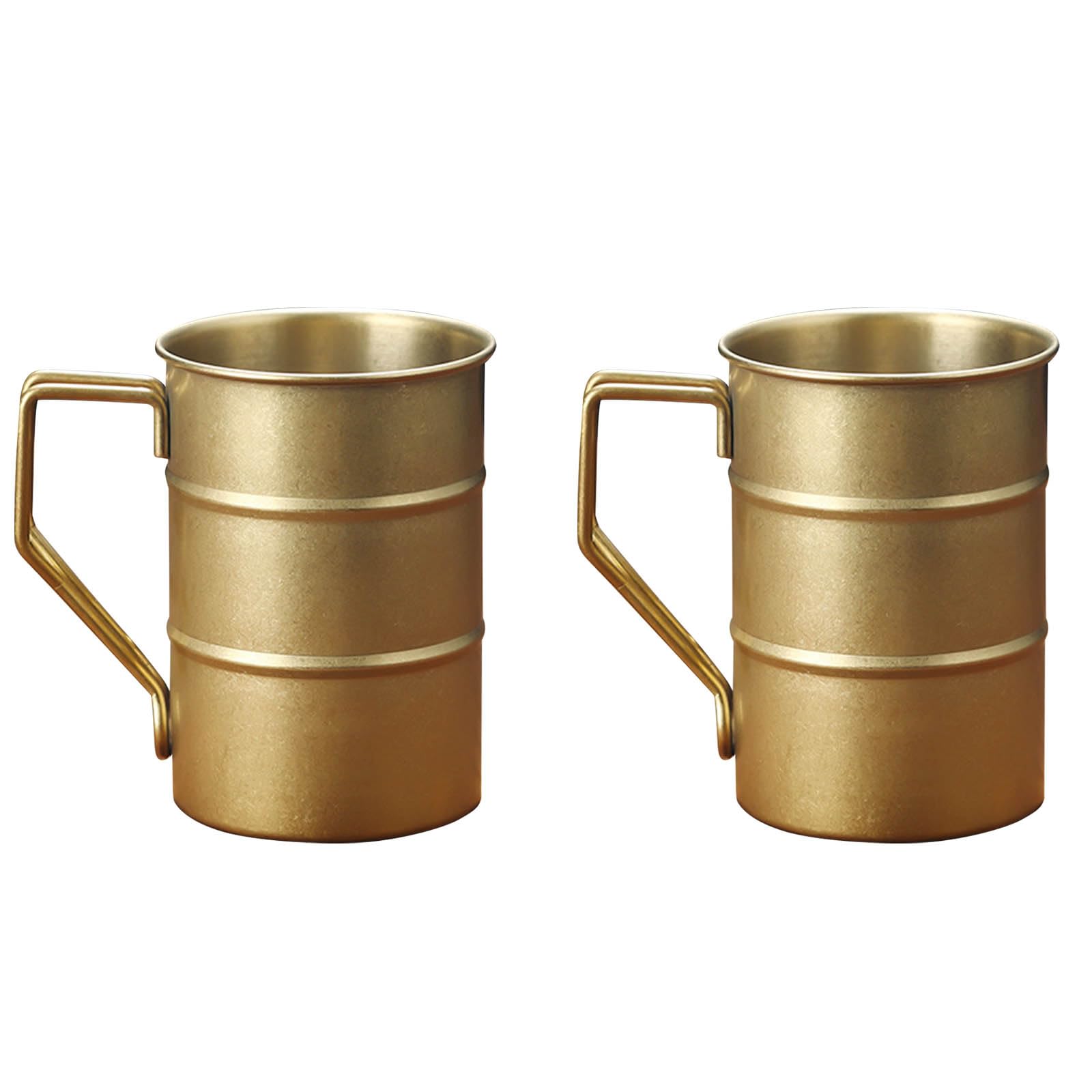 Jazuaiao Gold Insulated Rustless Backpacking Cup Set 500Ml Rustproof Drinkware For Backpacking And Excursions Traditional Coffee Cup Set