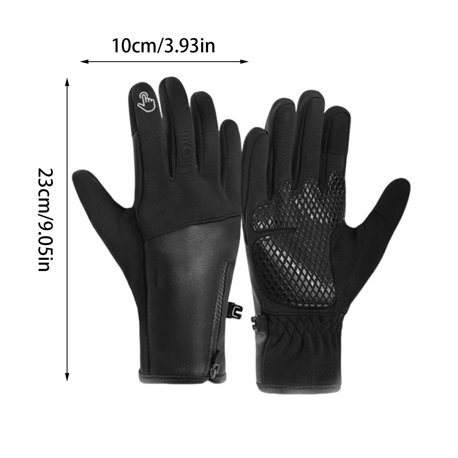 ZH1YFD Podgrzewane rękawiczki damskie - 23x10cm Wiatroszczelny polar Regulacja temperatury Zimne rękawice rozgrzewają Rękawiczki do jazdy na nartach Snowboarding Sporty zimowe Kolarstwo Wędkarstwo