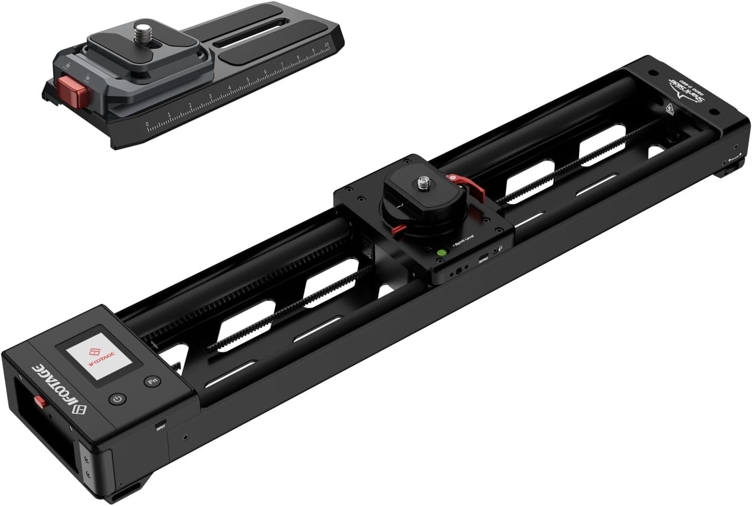 IFOOTAGE Shark Slider Nano II-660 (26 inch) Motorized Camera Shark Slider,Quick Release Plate Q38-RS,Camera Quick Release Plate Adapter for DJl RS4 Pro、RS4、RS3 Pro、RS3、RS2 and Rsc2