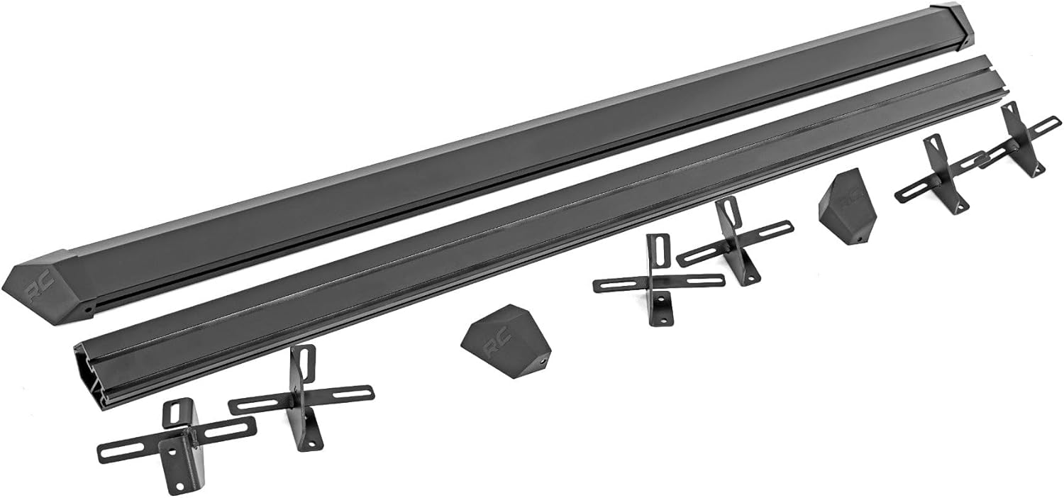 Rough Country SR2 Aluminum Side Rails for Ford Bronco (2021-2025) 4-Door - Lightweight, Heavy-Duty Rock Rails, Easy Bolt-On Install