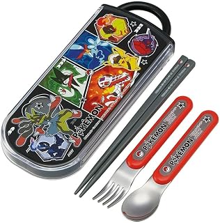 スケーター(Skater) 弁当用箸 子供用 トリオセット 箸 スプーン フォーク 16.5cm ポケモン 26 男の子 TACC2-A