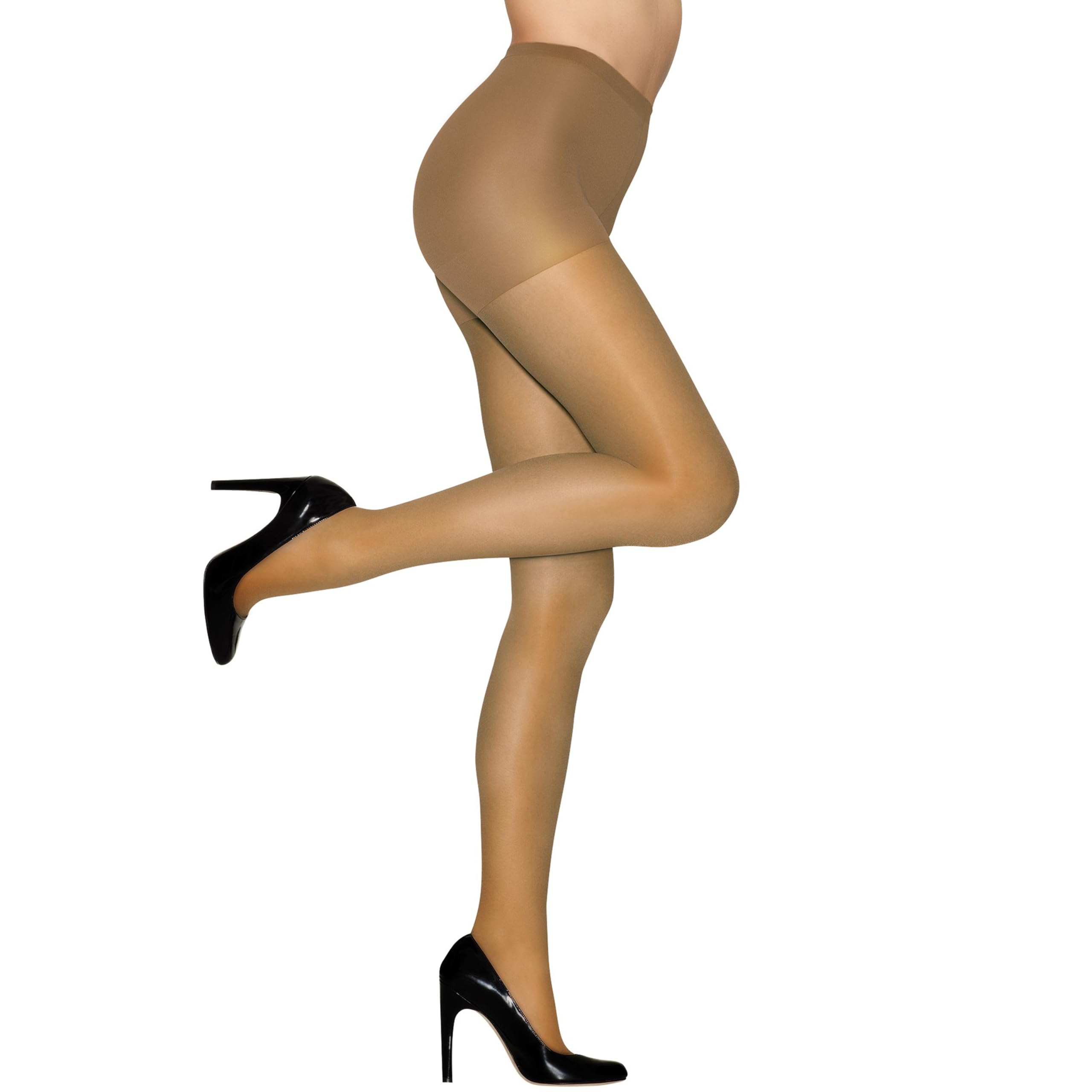 HanesWomens Alive Full Support Control Top Pantyhose TIGHTS