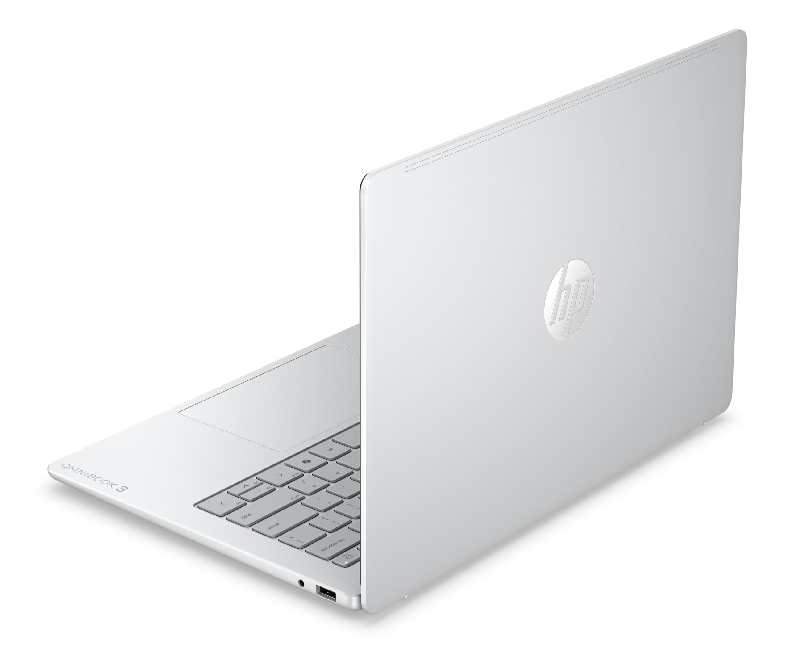 HP OmniBook 3 14-hy0002sf Ordinateur Portable 14" 2K IPS, PC Portable (AMD Ryzen 5 40, RAM 16 Go, SSD 512 Go, AMD Radeon 610M Graphics, Windows 11), Laptop Argent, Clavier AZERTY