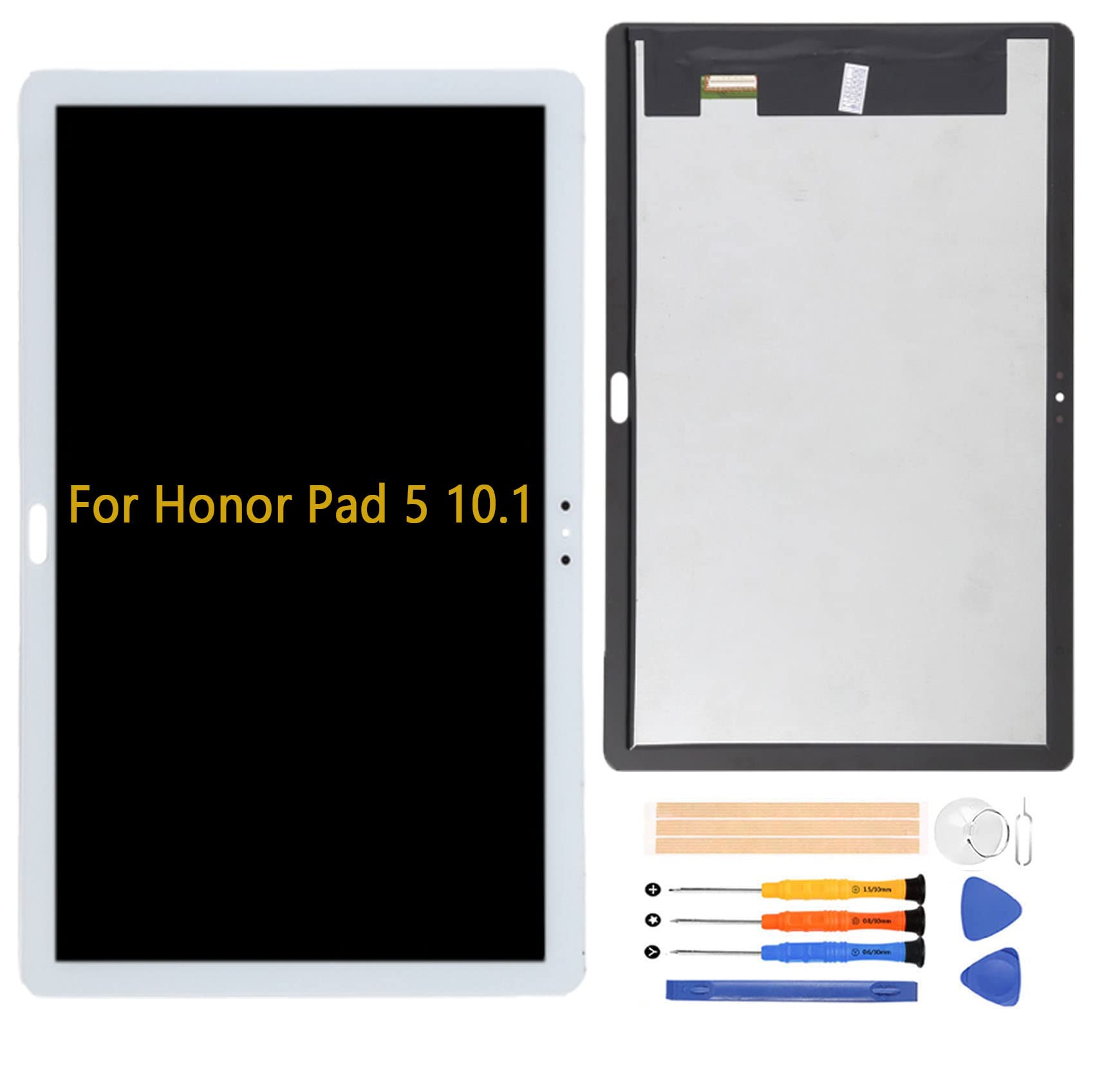 A-MIND for Honor Pad 5 10.1 AGS2-AL00HN Screen Replacement LCD Display Touch Digitizer Full Assembly with Screen Protect and Repair Tool Kits(White)