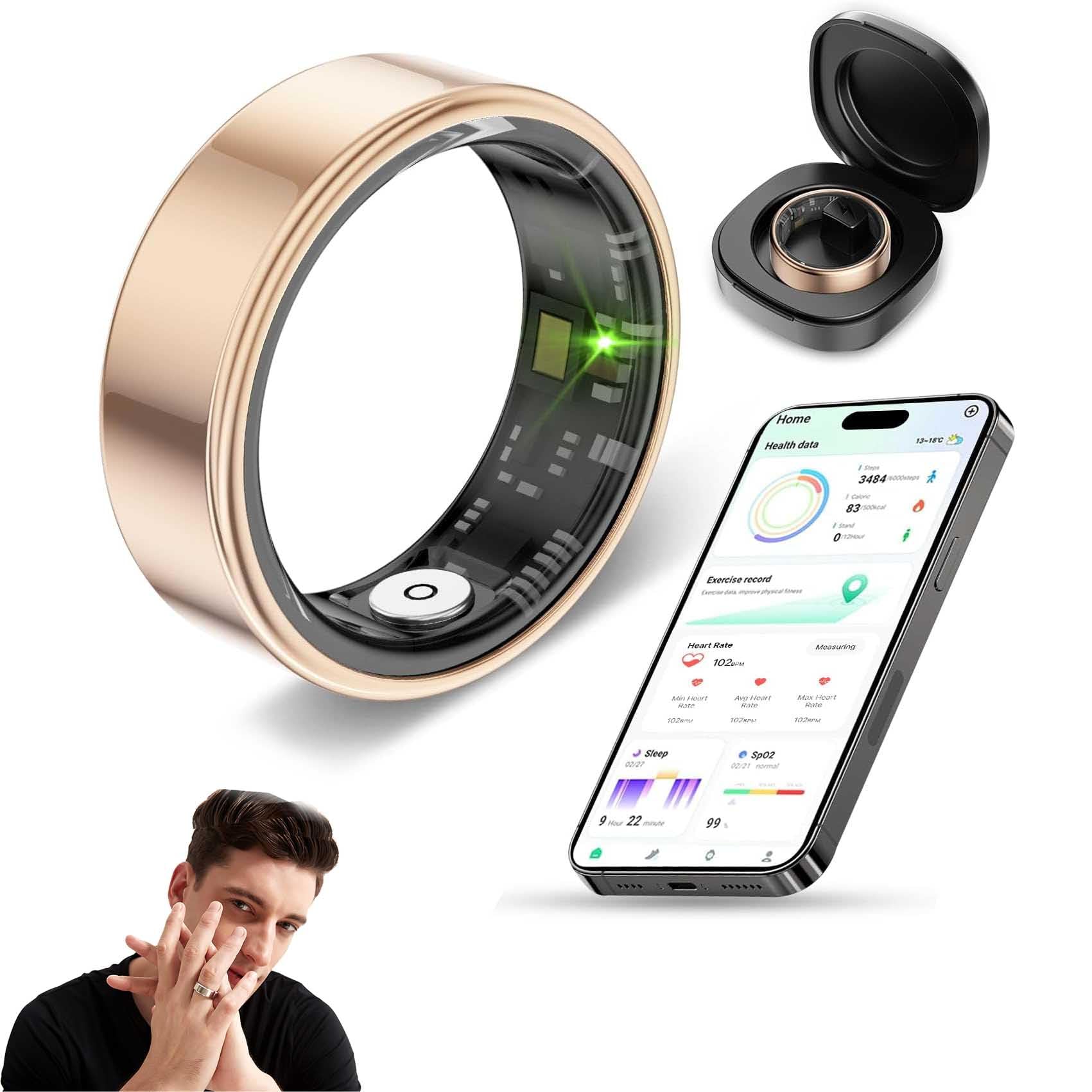 Smart Ring 2024] COLMI R06 Men Women, Heart Rate And Blood Oxygen