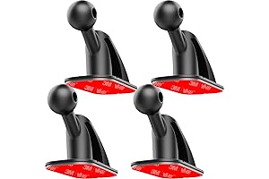 4-Pack Sticky 17mm Ball Mount for Car Mount, Adhesive Replacement for Magnetic...