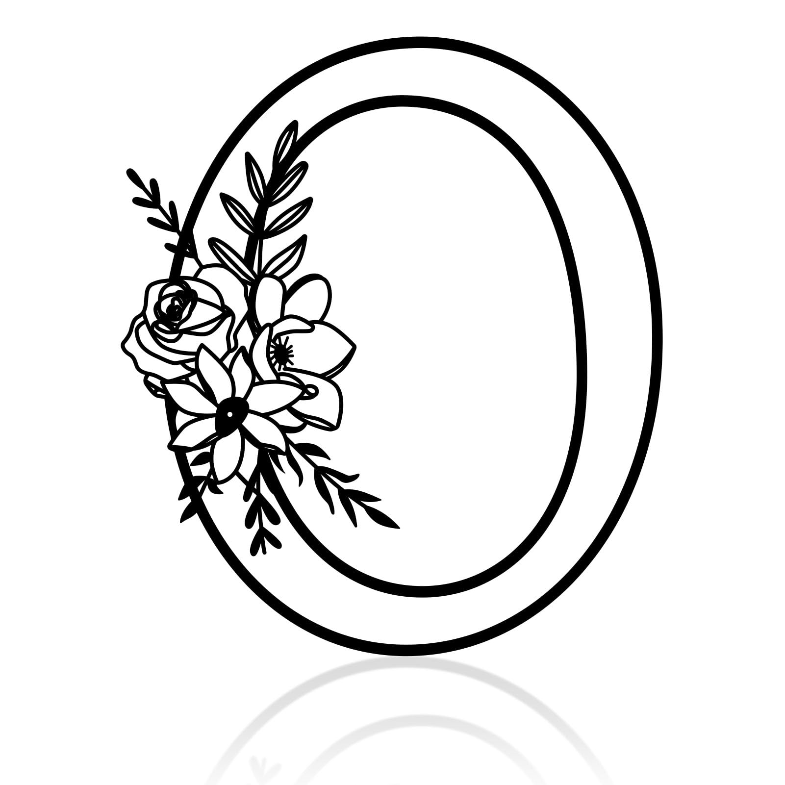 12" Black Metal Letter Wall Decor, Visual 3D Letter Sign Wall Decor Large Alphabet Decorative Farmhouse Hanging for Living Room Bedroom Office Party (O)