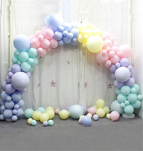 Miniatura 3 de Kit de arco de guirnalda de globos de arco iris, 171 piezas de globos de látex pastel, colores macarrón, 5, 10, 12, 18 pulgadas, cumpleaños, baby
