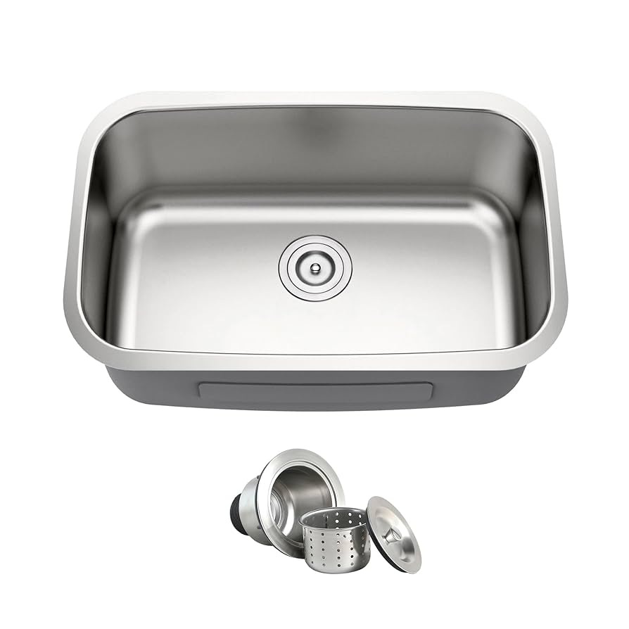 s♨ Blenzia 27 Inch Undermount Kitchen Sink 18 Gauge Stainless