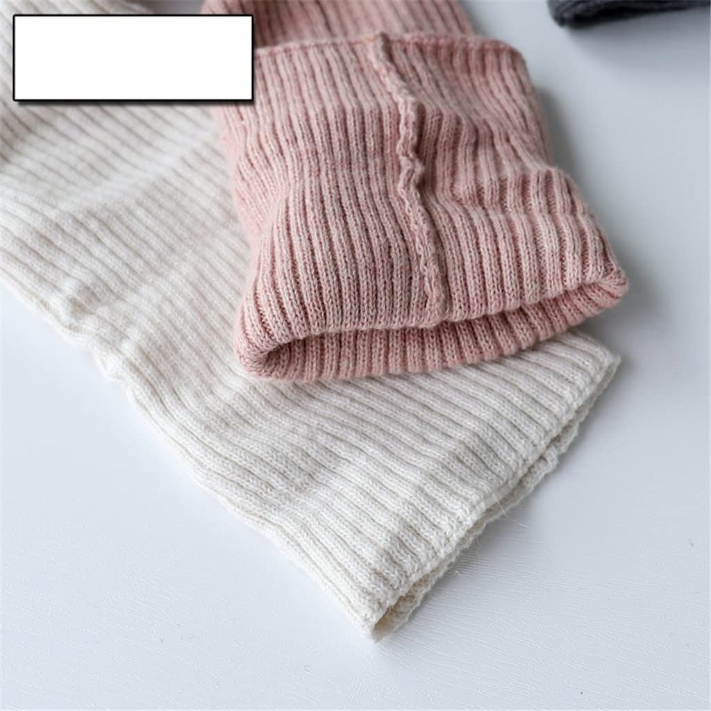 Długie skarpety z dzianiny w jednolitym kolorze, damskie, wysokie, elastyczne getry do kolan, Lady Warm Slim (kolor: A, rozmiar: jeden rozmiar) (jeden rozmiar)