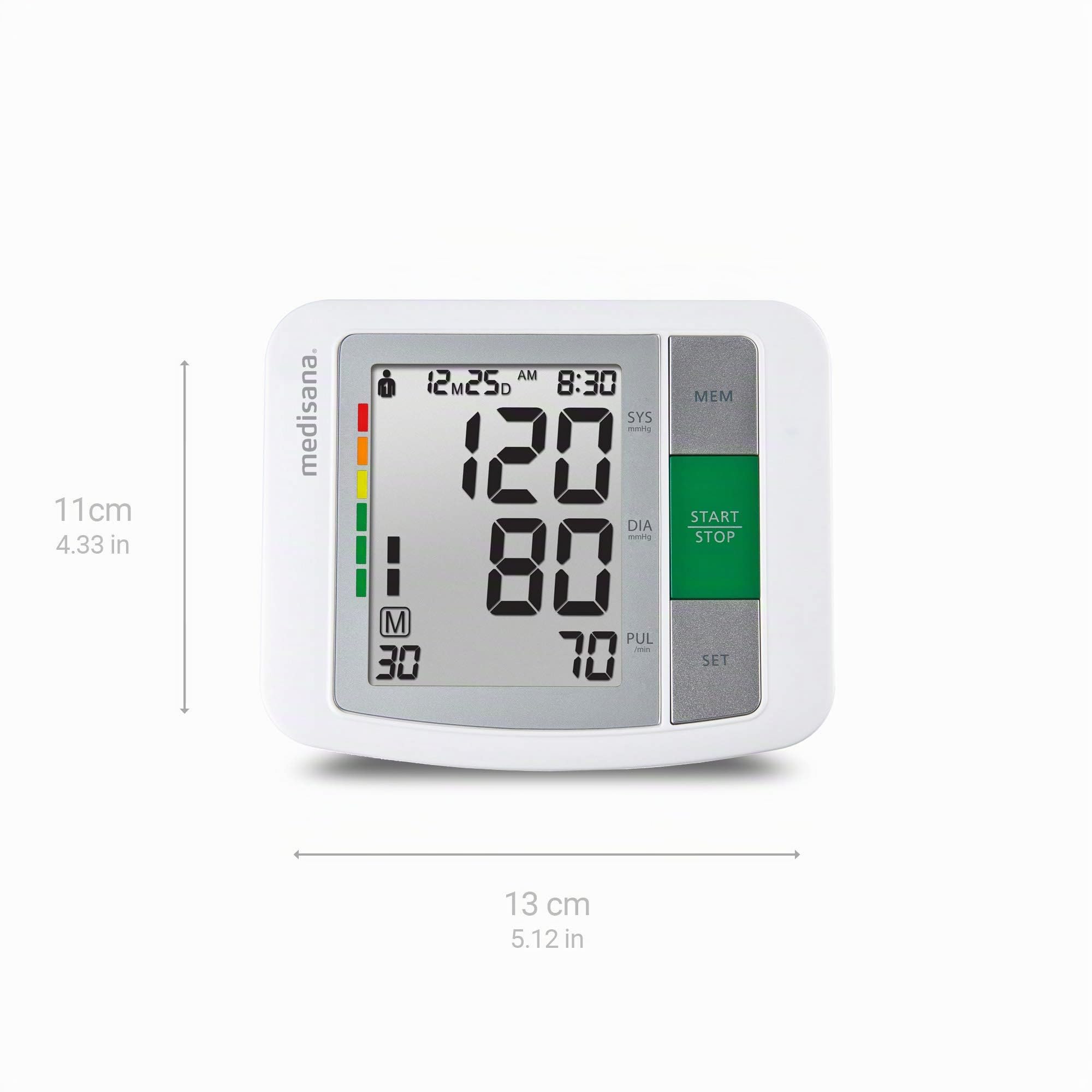 Medisana PM 100 Connect Oxímetro de pulso medición de la saturación de oxígeno en la sangre + Tensiómetro de brazo, medición precisa de la presión arterial y el pulso con función de memoria
