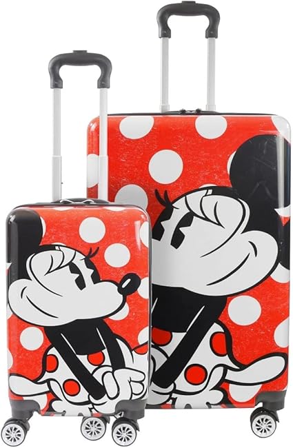 review Disney Minnie Mouse Adventure Awaits 2-Piece Family Vacation Luggage Set