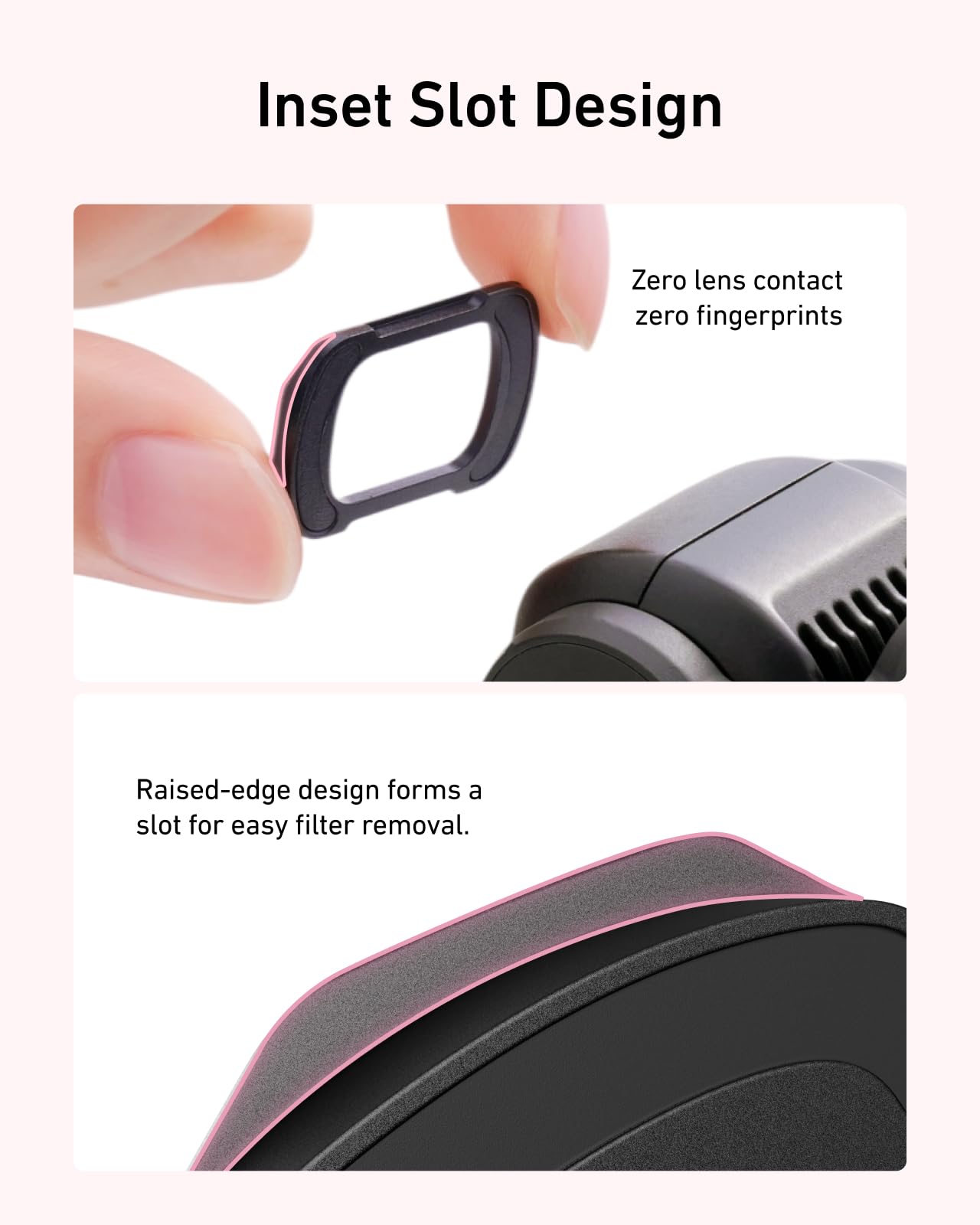 TELESIN Magnetisches Filter-Set für DJI Osmo Pocket 4/3 & Xtra Muse – 0,72x Weitwinkelobjektiv für erweitertes Sichtfeld, VND 2–32 ND, CPL, Black Diffusion 1/4, Aufsteck-Objektivfilter