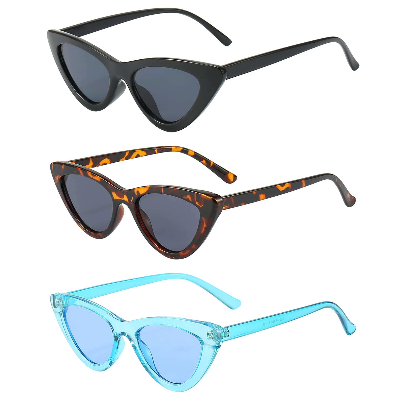 Dollger Cat Eye Sunglasses Vintage Retro Plastic Frame Cateye Sunglasses for Women