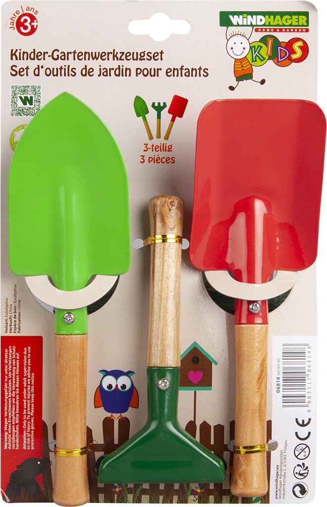Windhager 3-delig tuingereedschap voor kinderen