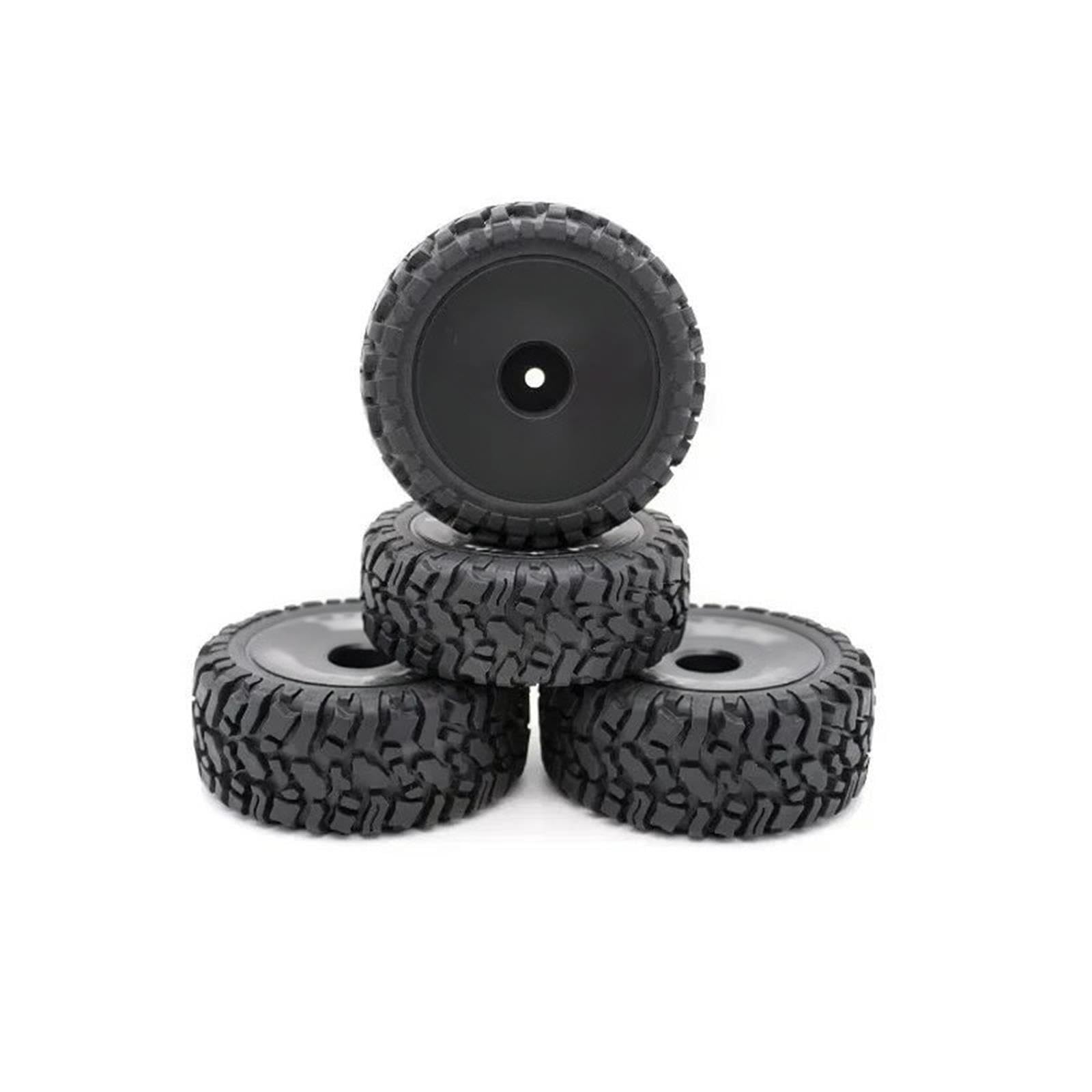 Ruedas Neumáticos Goma Hexagonales 12mm para Trxs para HSP 1/12 RC 4 Uds