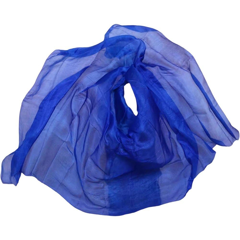 Voiles de danse du ventre en soie fluide et légère de couleur unie