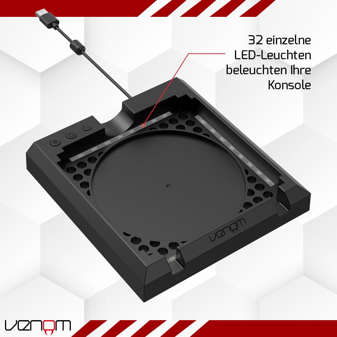 Venom Mehrfarbiger Konsolenständer mit LED-Licht (Xbox Series X) (Xbox Series X)