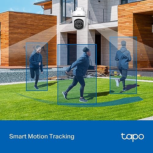 Tapo TP-Link C520WS 2K QHD 4MP Outdoor Pan/Tilt Security Smart Wi-Fi Camera,IP66 Weatherproof, AI Detection,360° Visual Cover