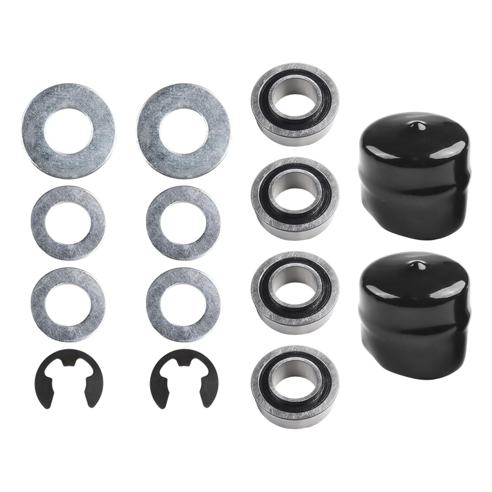 Kit de conversion de bague de roue avant en roulement pour tondeuse à gazon Craftsman Murray, compatible avec 532009040 9040H YTH22V46 YTH24V48 LGT2554, pièces de rechange en caoutchouc