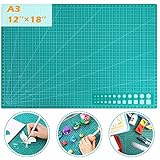 Self Healing Cutting Mat, A3(12''×18'') Rotary Sewing Mat, 5 PVC Layers for Max Healing,...