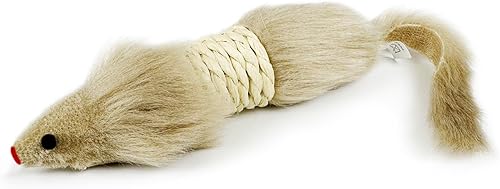 Miniatura 7 de TTcat 2 juguetes de ratones para gatos, de piel sintética, de gran tamaño, con cuerpo de plástico, juguete interactivo para gatos y gatitos de