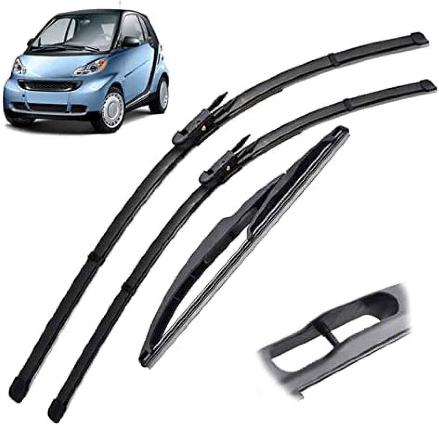 Braccio E Lama Tergicristallo Posteriore Per Smart Fortwo W451 2007-2014 - Ricambio A4518240028 - Foto 7