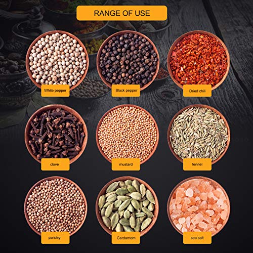 Moedor de sal e pimenta em aço inoxidável Hemoton manual moedor de sal e pimenta para cozinha, casa,