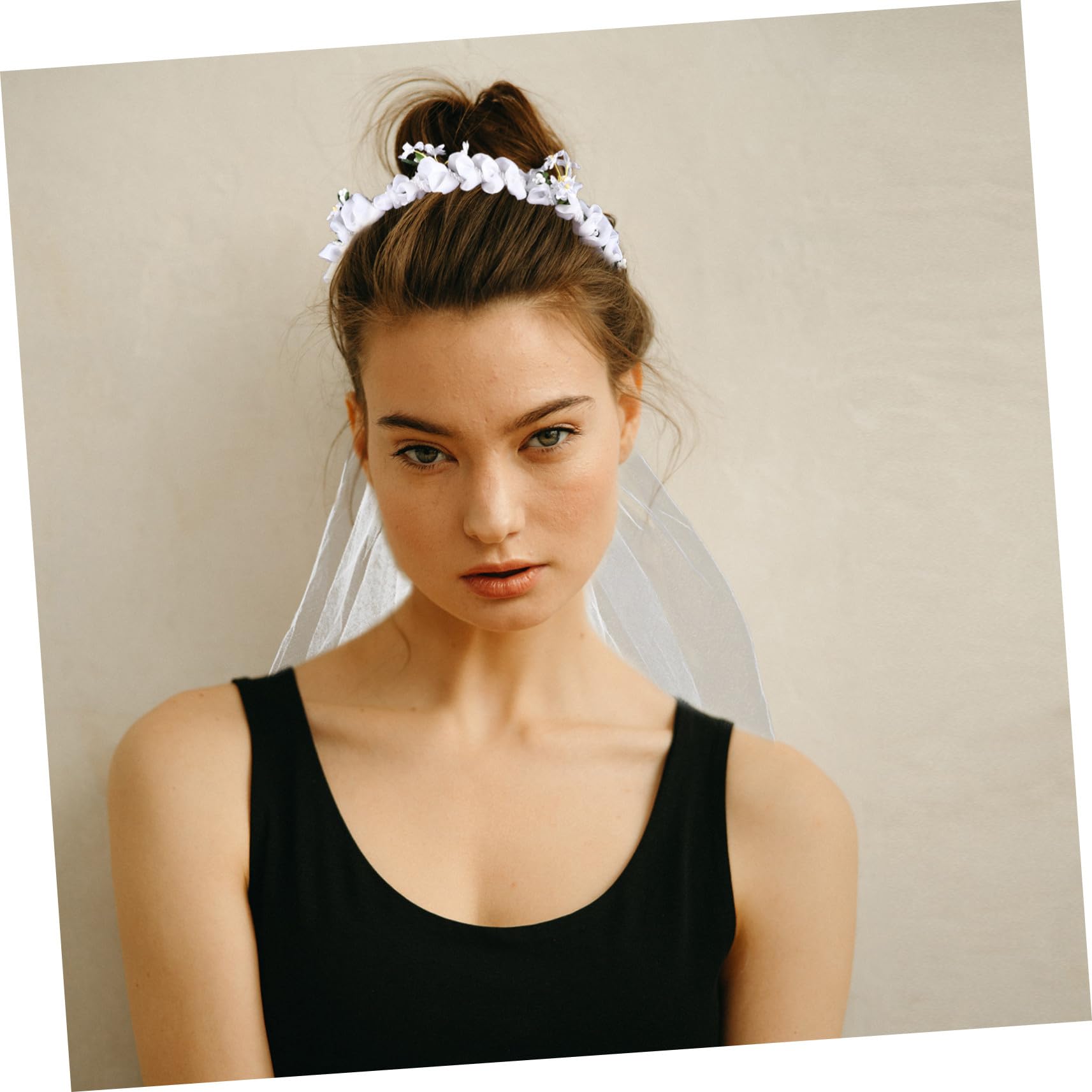 VICASKY 2 Pezzi Artificiale con per Sposa Fascia e Durevole per Matrimonio Accessorio Fotografico Raffinato per e Feste Nozze