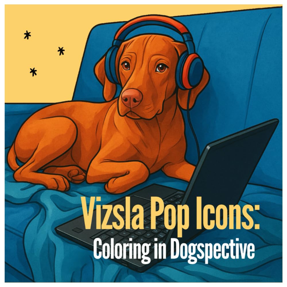 Vizsla Pop Icons: Coloring in Dogspective
