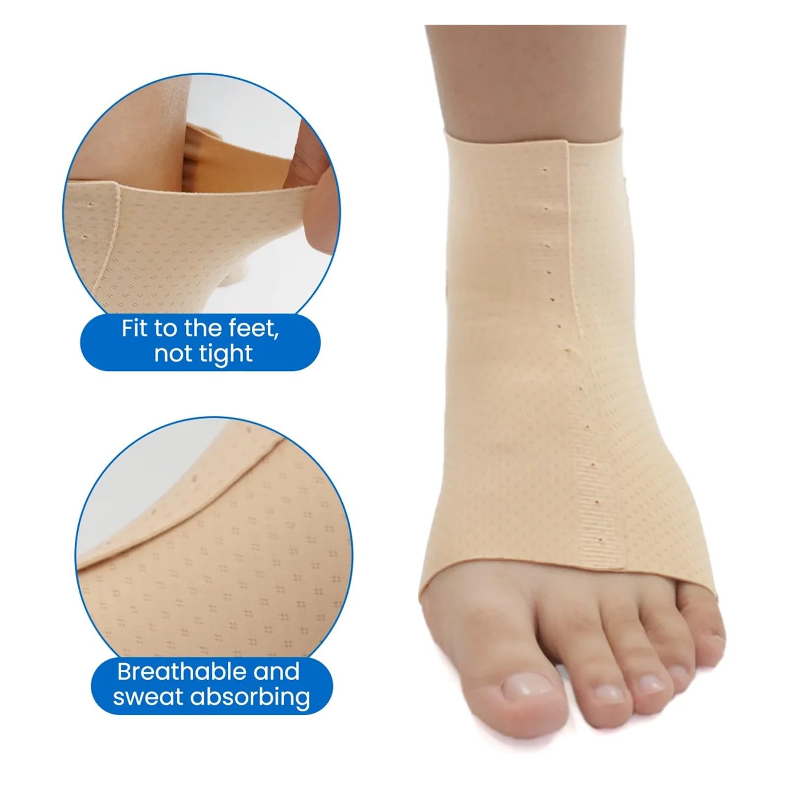 Manicotto di compressione alla caviglia regolabile for tendinite di Achille e fascite plantare Supporto dell'arco plantare universale for entrambi i piedi Per Corsa, Boxe, Calcio(2 PCS,Shoe size 42 ab