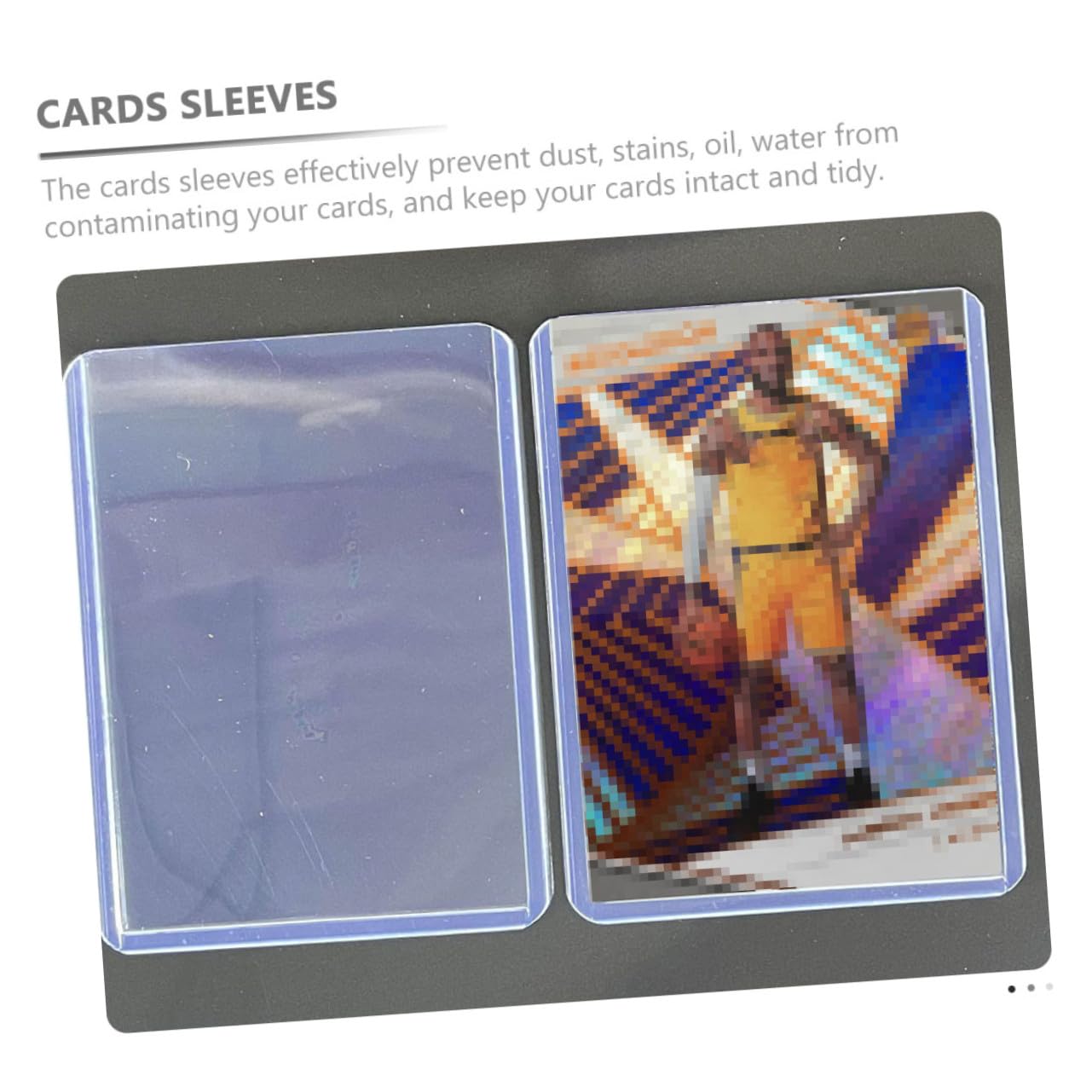 Toddmomy Fundas Protectoras para Cartas de Juego Estándar 35pt Transparentes, 100 Unidades, para Coleccionistas y Almacenamiento Seguro de Tarjetas Deportivas