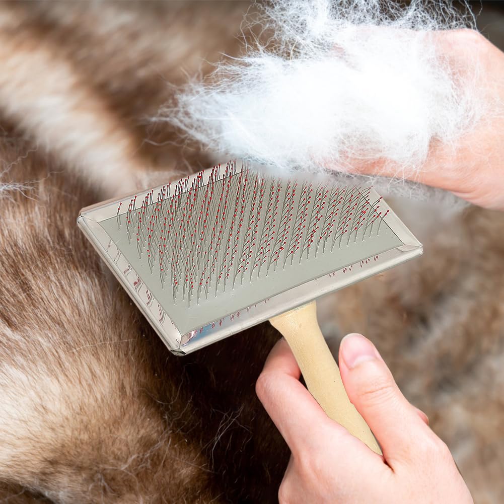 Lot De 2 Cardeurs En Laine, Peigne à Carder En Laine, Brosses à Carder En Laine Avec Manche En Bambou, Cardeurs à Main, Brosses De Feutrage à L'aiguille Professionnelles For Manteau En