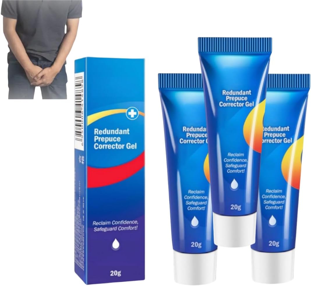 Natural Phimosis Correction Gel, Easy Recovery Safe And Painless, Male Foreskin Phimosis Correction Care Gel Phimosis Cream For Adults Fast and Gentle 3PCS