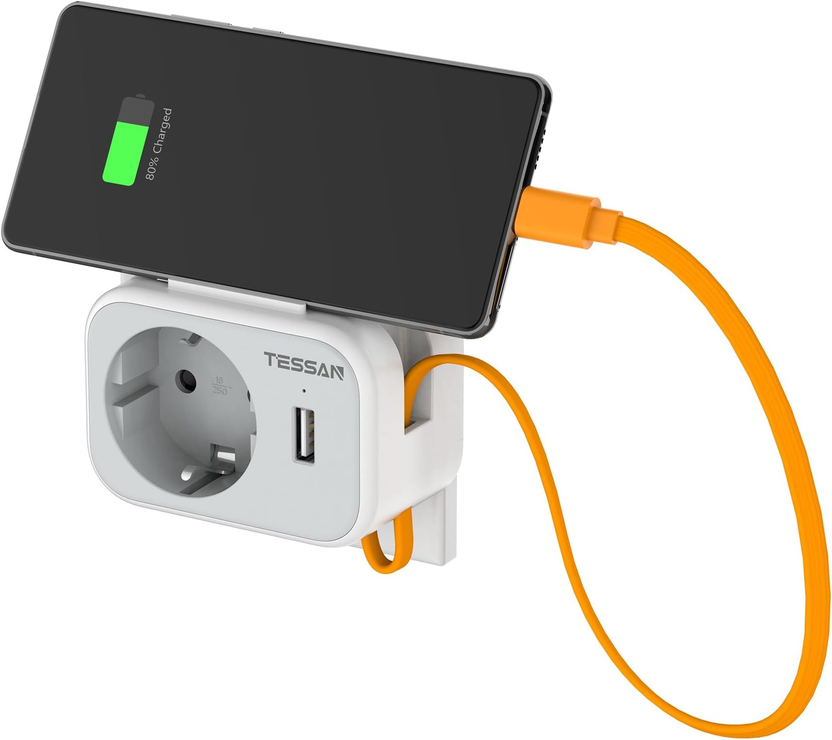 Mocturnity NACS Steckdosenadapter Für EV-Ladegerät - 32A Mit Kabelloser Öffnung