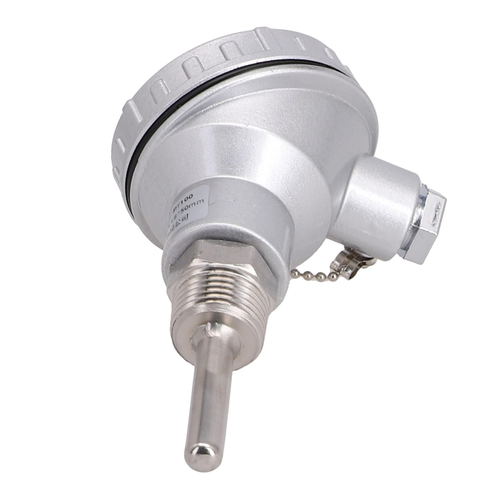 JJKKOZVQF 1PCS Temperature Controllers RTD PT100 Temperature Sensor Probe 12 Thread Thermocouple Terminal Head(250mm)