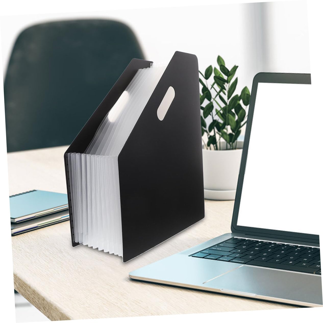TEHAUX 2pezzi Cartellina Espandibile Organizer Documenti Per Ufficio e Scuola Design Elegante e Funzionale Ampio Spazio Di Archiviazione