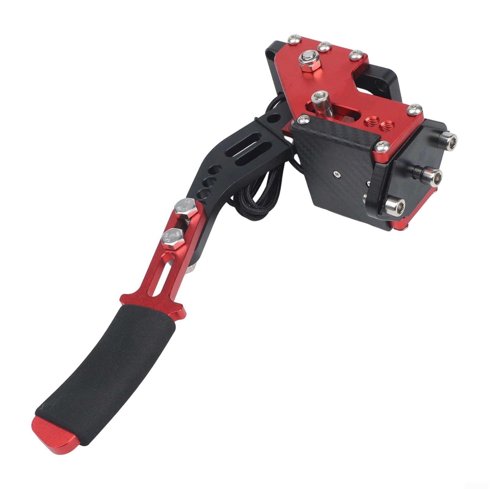 Freno de mano de PC para juegos de carreras, simulador USB para freno de mano Drift para accesorios de volante de juegos de vapor (rojo)