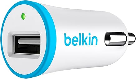 Belkin F8J014btBLU - Cargador de m?vil para el coche, para iPhone 8/8+ y iPhone X, color azul Belkin F8J014btBLU - Cargador de m?vil para el coche, para iPhone 8/8+ y iPhone X, color azul