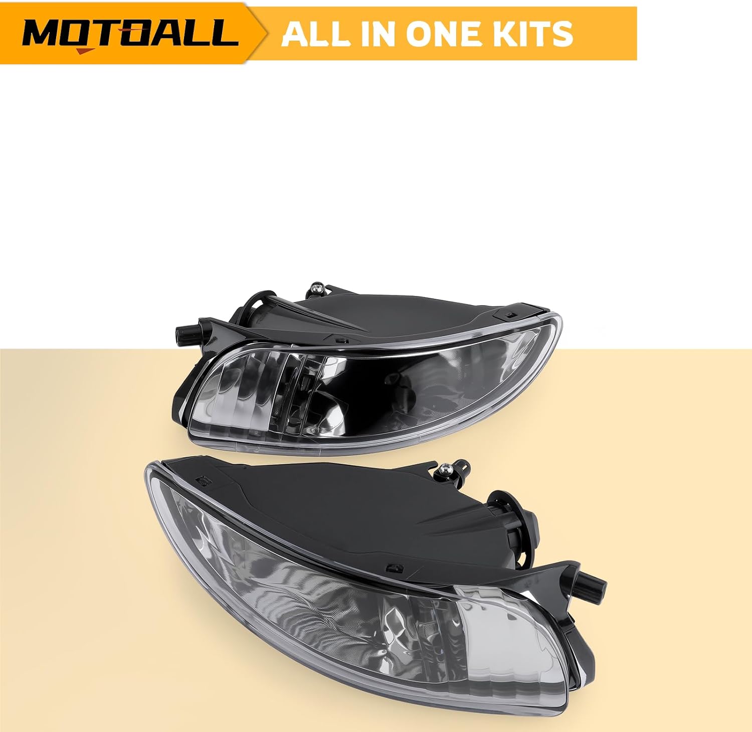 MOTOALL 2Pcs Fog Light For Lexus RX300 RX330 RX350 Clear Front Bumper Driving Lamp LH+RH