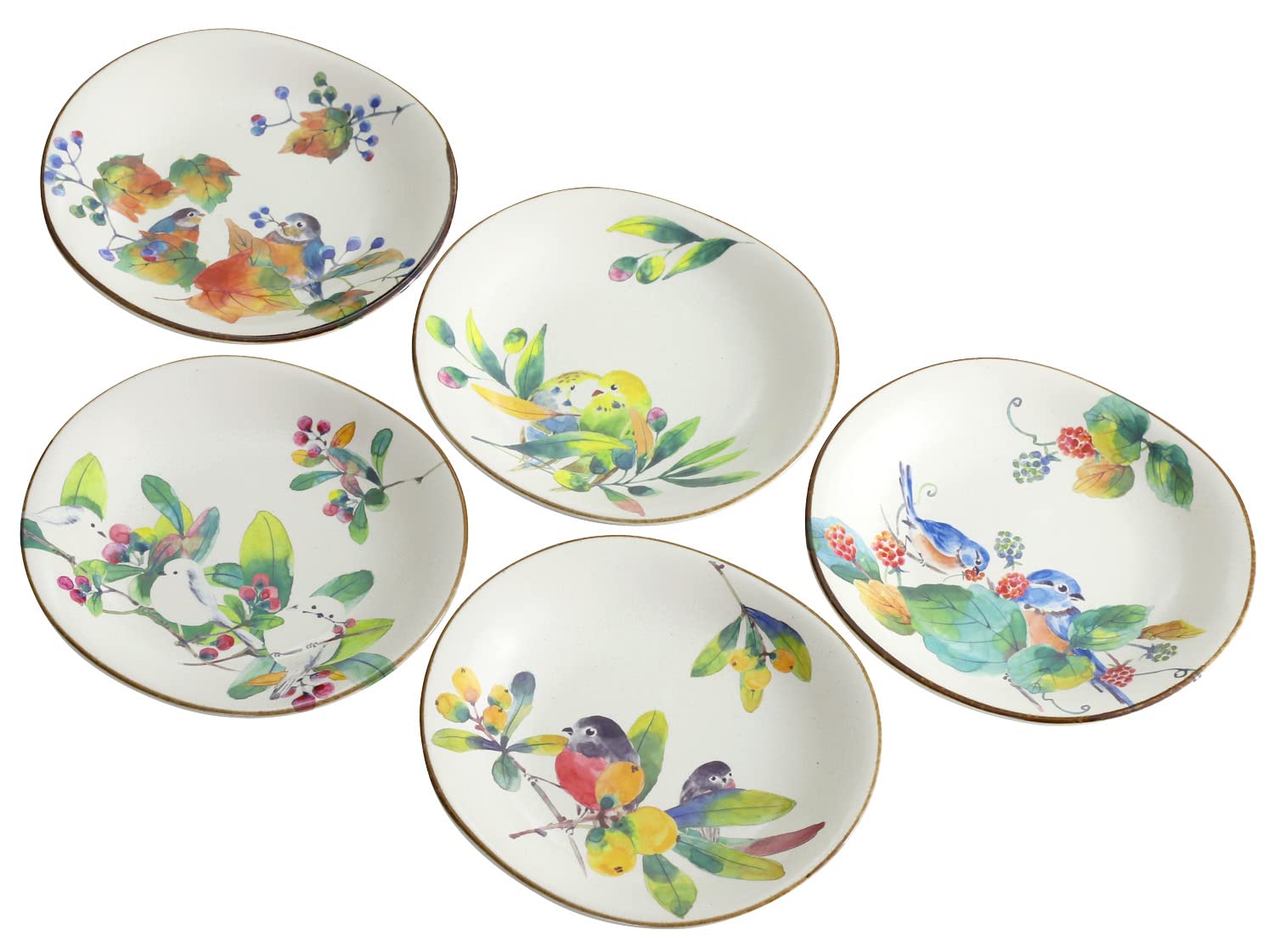 西中千人　ガラス　銘々皿五客　向付　平皿　ケーキ皿　5客 西中千人 ガラス 銘々皿五客 向付 平皿 ケーキ皿 5客