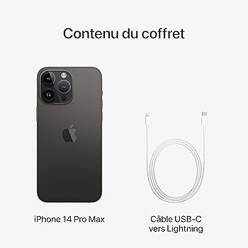 Apple iPhone 14 Pro Max (128 Go) - Noir sidéral : Amazon.fr