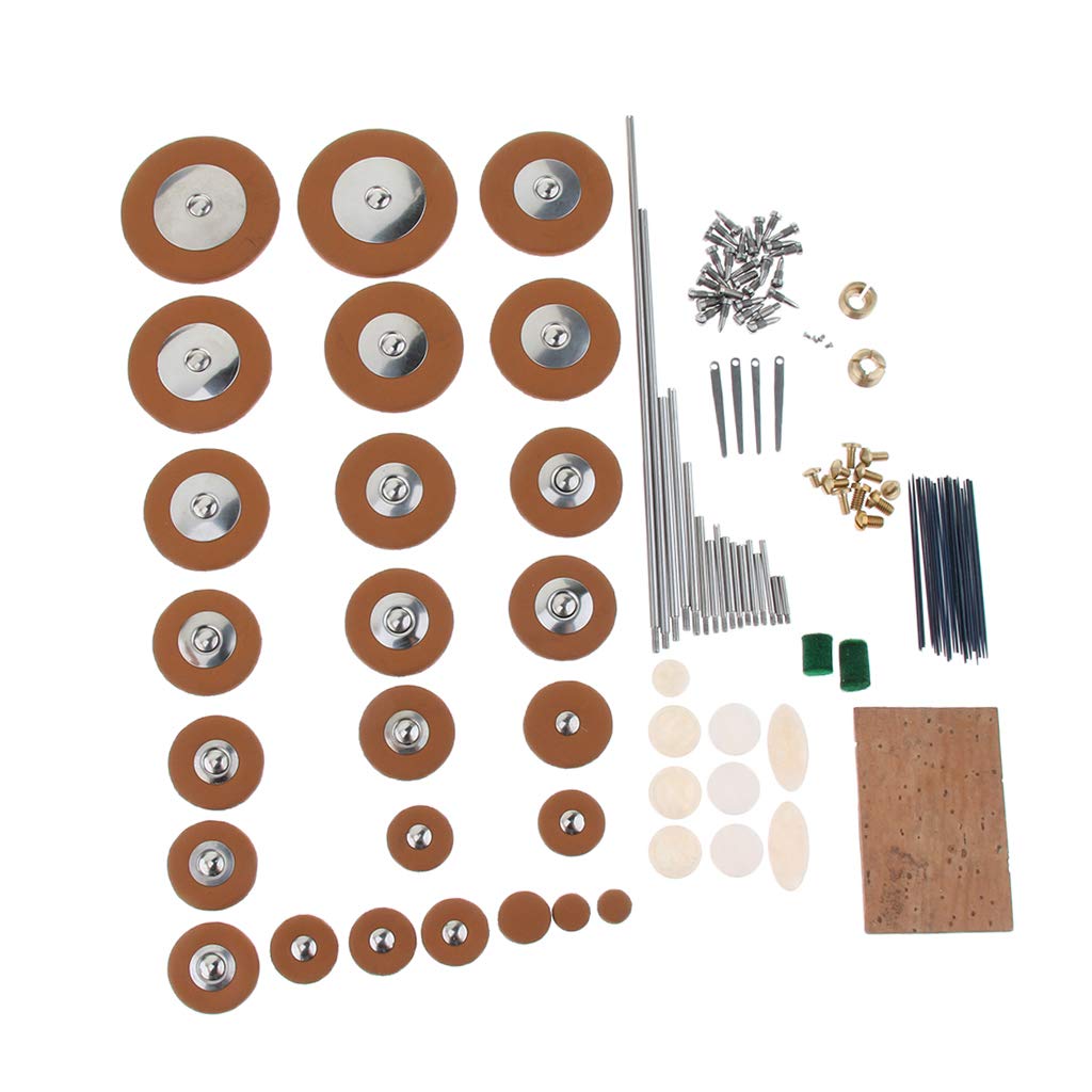 1 Paquet de Kits de Réparation de Saxophone Alto Tampons de Saxophone Vis Tiges D'arbre Pièces de Bricolage