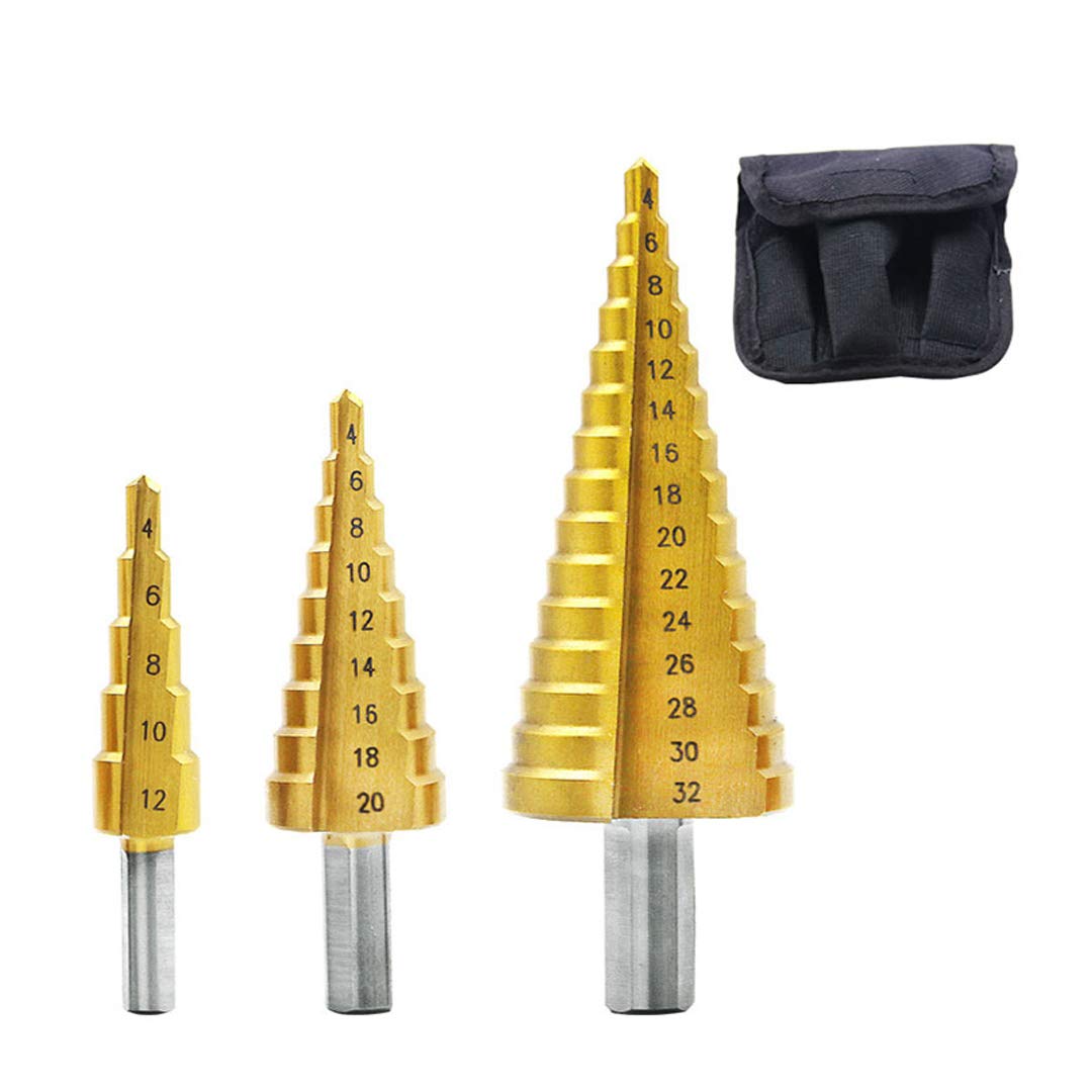 未使用　ステップドリルHP12-9T Amazon.co.jp: XIZONLIN の高速鋼鉄ステップ円錐形のドリル