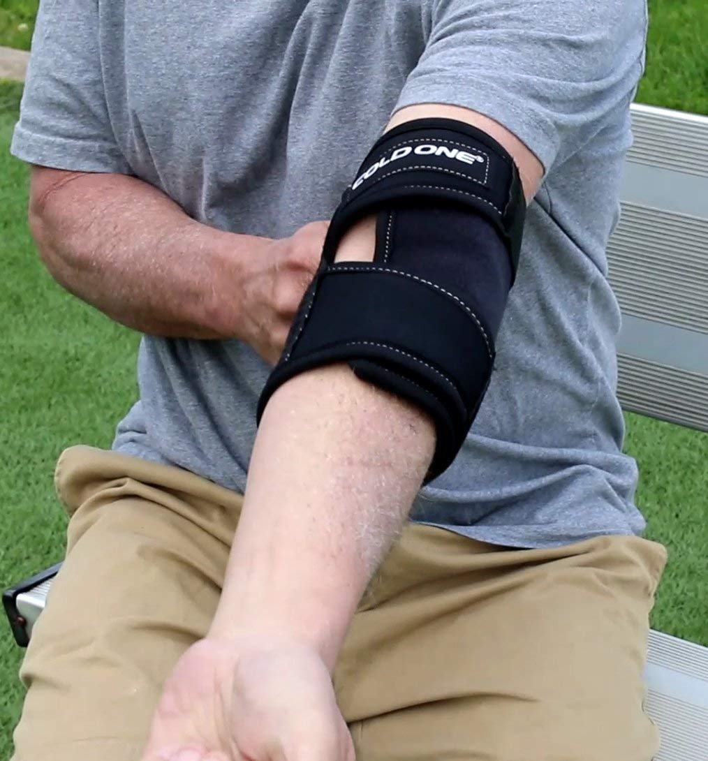 Codera Terapéutica de Frío y Compresión para Tratamiento de Epicondilitis (Codo de Tenista), Tendinitis y Bursitis