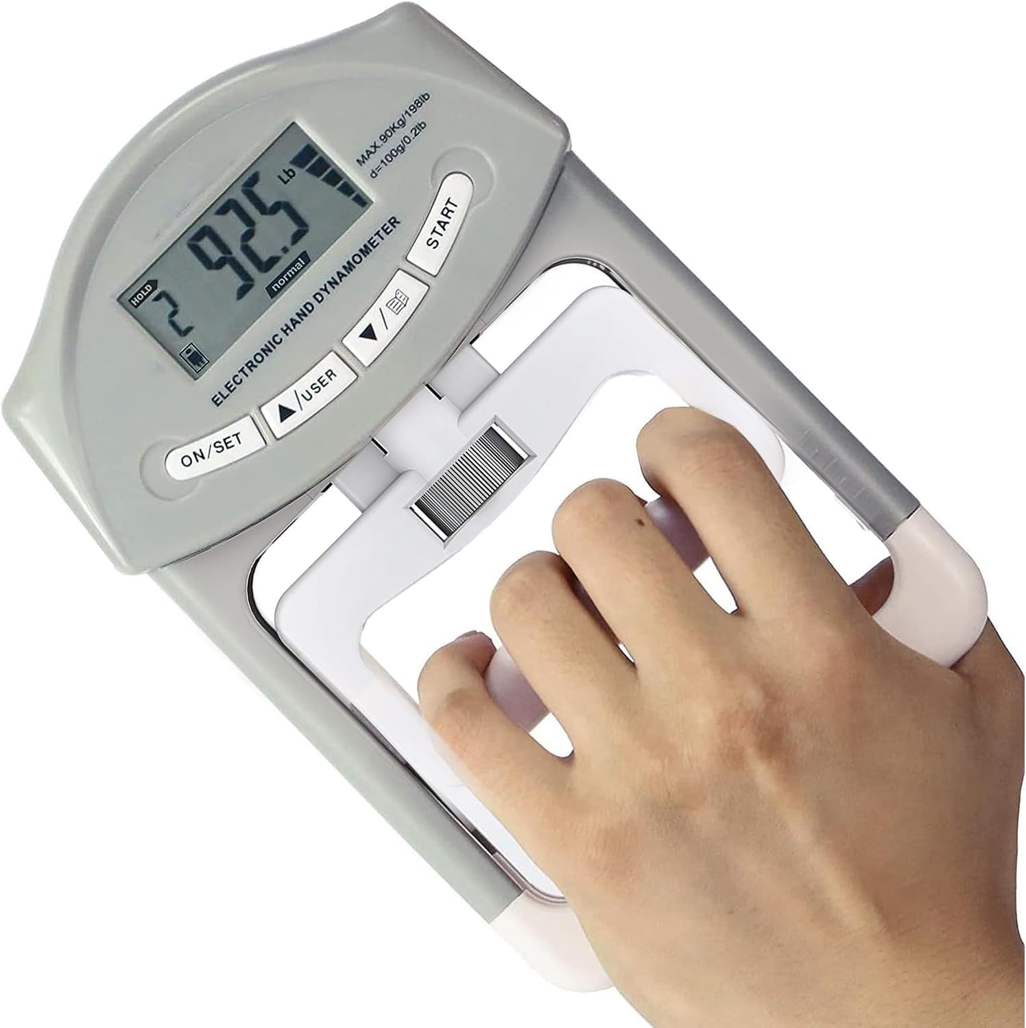GBEX Grip Strength Tester, Hand Grip Dynamometer, Electronic Hand Grip Strength Tester Grip Strengthener Hand Exerciser Meter Digital Hand Grip Training Gauge 220 Lbs / 99 Kgs for Sports, School, Office (Digital Hand Dynamometer)-image-37